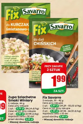 Fix do dań chińskich Savarro promocja
