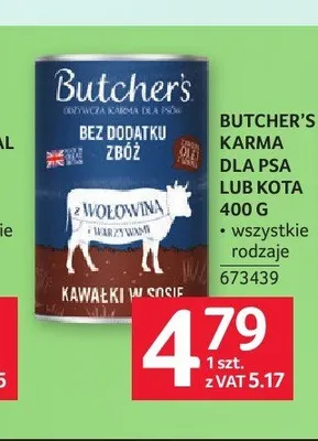 Karma dla psa Butcher's promocja w Selgros