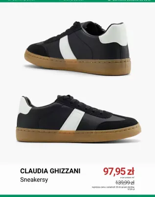 Sneakersy Claudia Ghizzani promocja w Deichmann