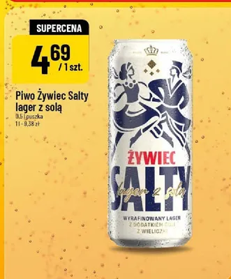 Piwo lager z solą Żywiec Salty promocja w POLOmarket