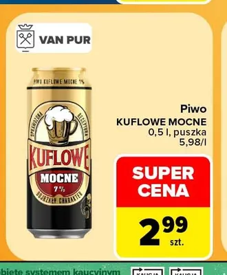 Piwo Kuflowe Mocne 500 ml promocja w Carrefour