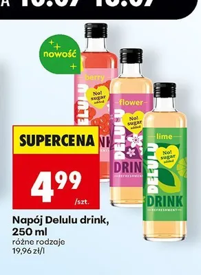 Napój Delulu Flower promocja w Biedronka
