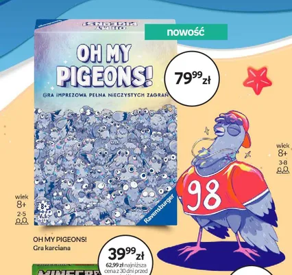 Gra karciana Oh My Pigeons! promocja w Empik