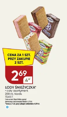 Lody Śnieżyczka Nordis promocja w Chata Polska