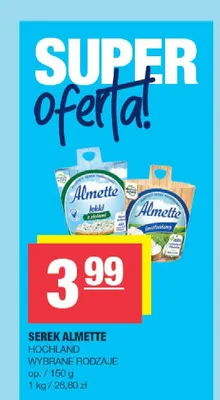 Serek Almette Hochland promocja w SPAR