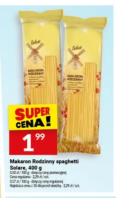 Makaron Rodzinny spaghetti Solare promocja w Twój Market