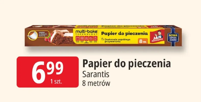 Papier do pieczenia Sarantis promocja w Leclerc