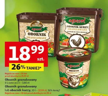 Obornik granulowany lub obornik kurzy promocja w Auchan