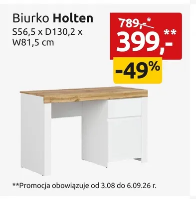 Biurko Holten promocja w Black Red White