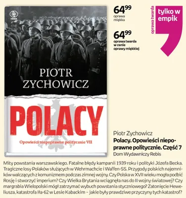 Książka Polacy. Opowieści niepoprawne politycznie. Część 7 oprawa twarda promocja w Empik