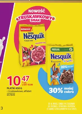 Płatki truskawkowe Nesquik promocja w Selgros