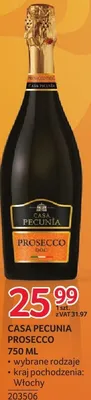 Wino CASA PECUNIA PROSECCO 750 ML promocja w Selgros