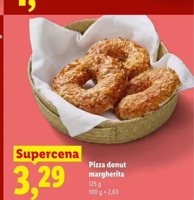 Pizza donut margherita promocja w Lidl