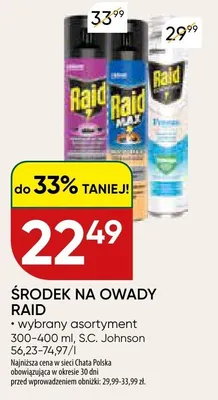 Środek na owady Raid promocja w Chata Polska