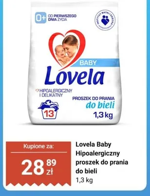 Proszek do prania Lovela Baby Hipoalergiczny do bieli promocja w Biedronka