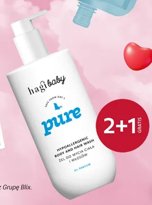 Żel do mycia ciała i włosów Hagi Baby Pure promocja w Rossmann