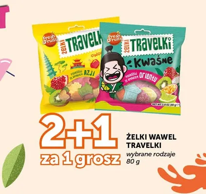 Żelki Wawel Travelki owocowe promocja w ABC