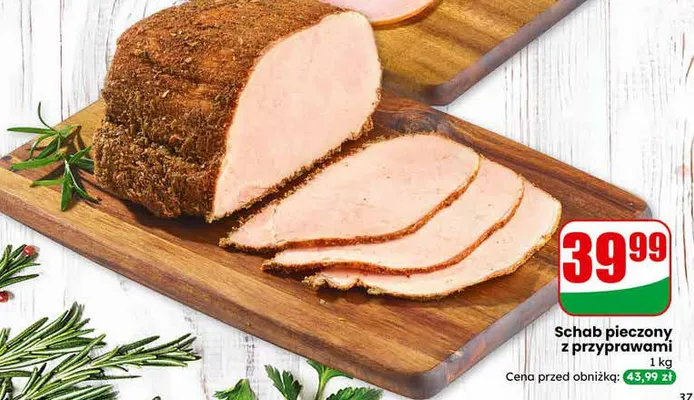 Schab pieczony z przyprawami promocja w Dino