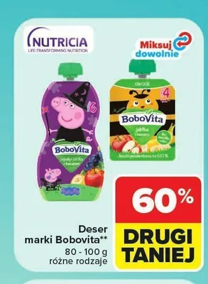 Deser owocowy BoboVita jabłko banan promocja w Carrefour