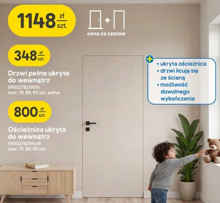 Ościeżnica ukryta do wewnątrz promocja w Castorama