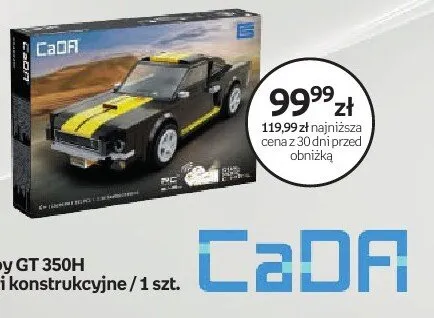 Klocki konstrukcyjne CaDA Shelby GT 350H promocja w Empik