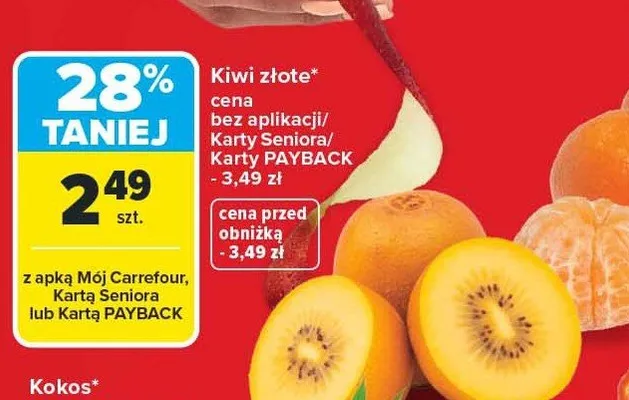 Kiwi złote promocja w Carrefour Market