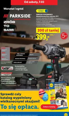 Akumulatorowy klucz udarowy 20V promocja w Lidl