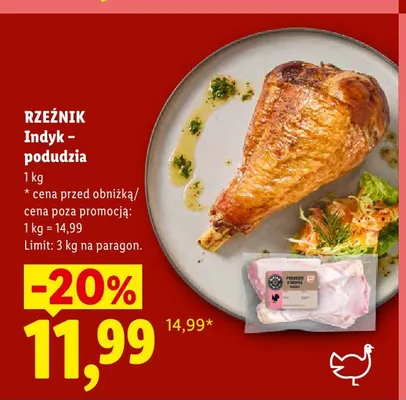 Podudzia z indyka Rzeźnik promocja w Lidl