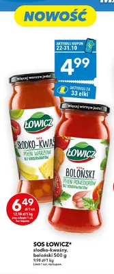 Sos słodko-kwaśny Łowicz promocja w LEWIATAN