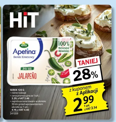 Serek kremowy Jalapeno Arla Apetina promocja w Selgros