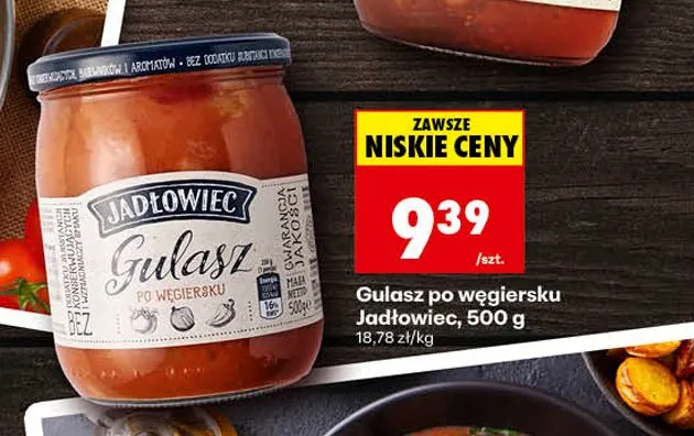 Gulasz po węgiersku Jadłowiec promocja w Biedronka