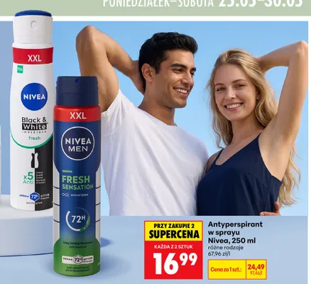 Antyperspirant w sprayu Nivea promocja w Biedronka
