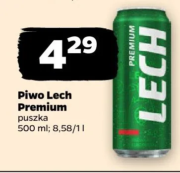Piwo Lech Premium promocja w Netto
