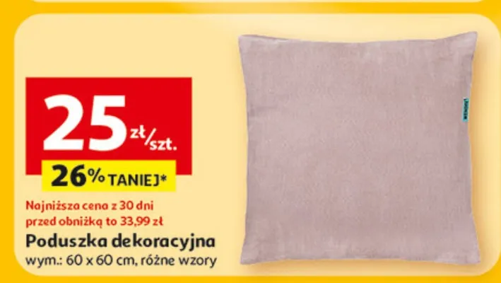 Poduszka dekoracyjna promocja w Auchan