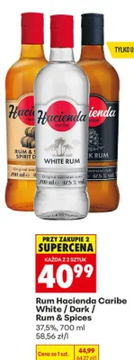 Rum Hacienda Caribe White promocja w Biedronka