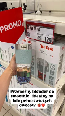Przenośny blender Tefal Lightmix promocja w Auchan