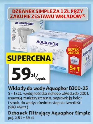 Wkłady do wody Aquaphor B100-25 promocja w Auchan