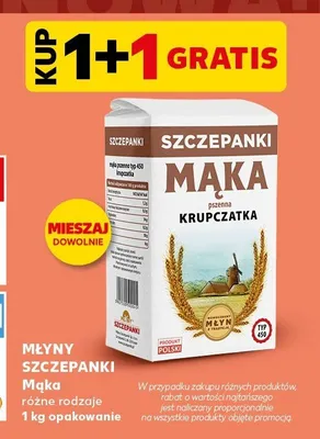 Mąka pszenna krupczatka Szczepanki promocja w Kaufland