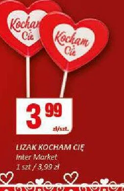 Lizak serduszko promocja w Chorten