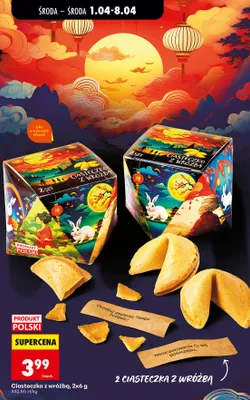 Ciasteczka z wróżbą promocja w Biedronka