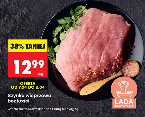 Szynka wieprzowa bez kości promocja w Biedronka