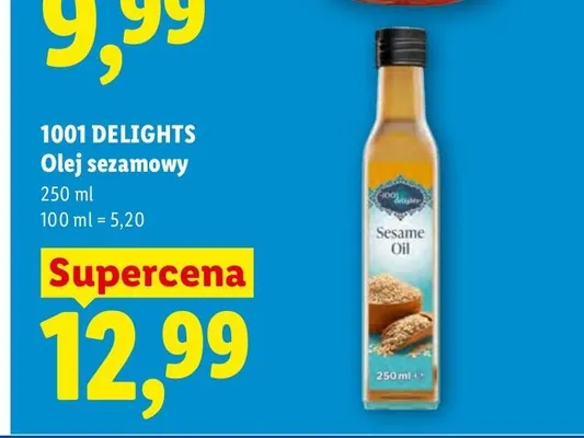 Olej sezamowy 1001 Delights promocja w Lidl