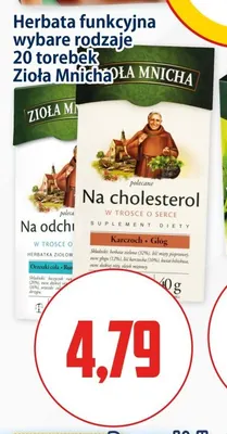Herbata funkcyjna Na odchudzanie Zioła Mnicha promocja w Kupiec