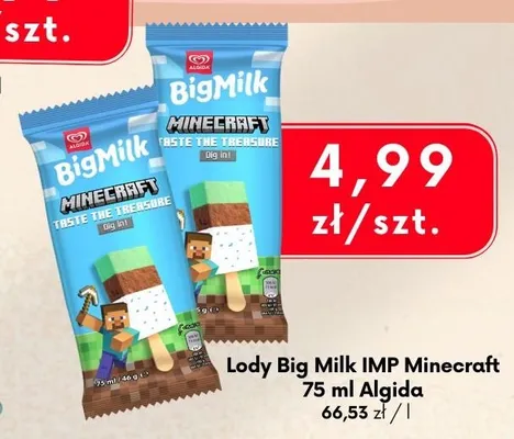 Lód Big Milk Minecraft promocja w emma MARKET