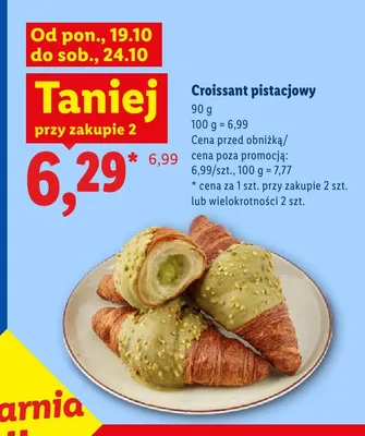 Croissant pistacjowy promocja w Lidl