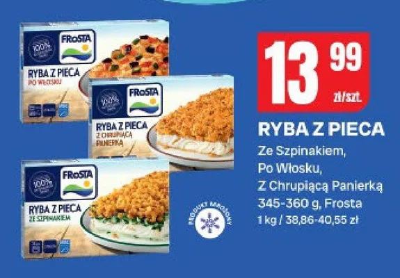 Ryba z pieca ze szpinakiem, po włosku, z chrupiącą panierką promocja w Chorten