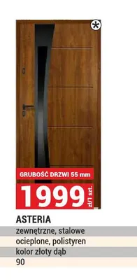 Drzwi zewnętrzne stalowe Asteria promocja w Merkury Market