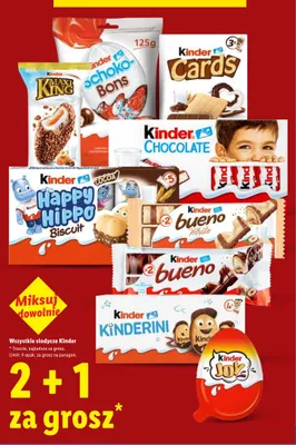 Słodycze Kinder promocja w Lidl