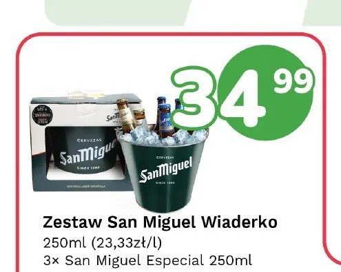 Zestaw piw San Miguel Wiaderko promocja w Limonka