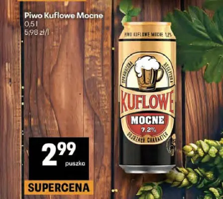 Piwo Kuflowe Mocne 7,2% promocja w Delikatesy Centrum
